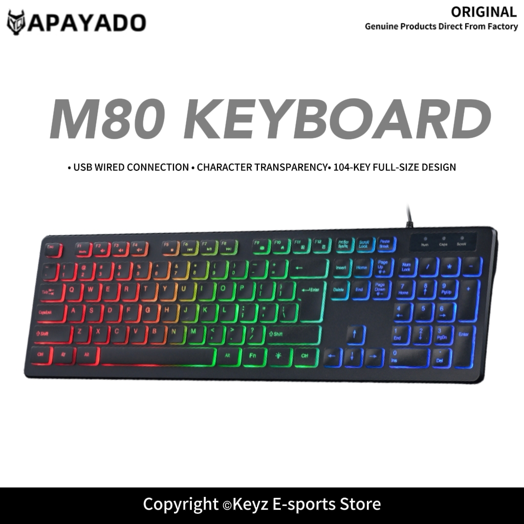Keyboard Gaming Blue Switch - Tastiera da Gaming Cablata Ultra Sottile