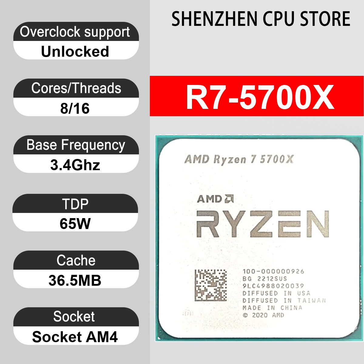 AMD Ryzen 7 5700X 8-Core 16-Th - Amd Cpu Ryzen 7 recensione e prezzo