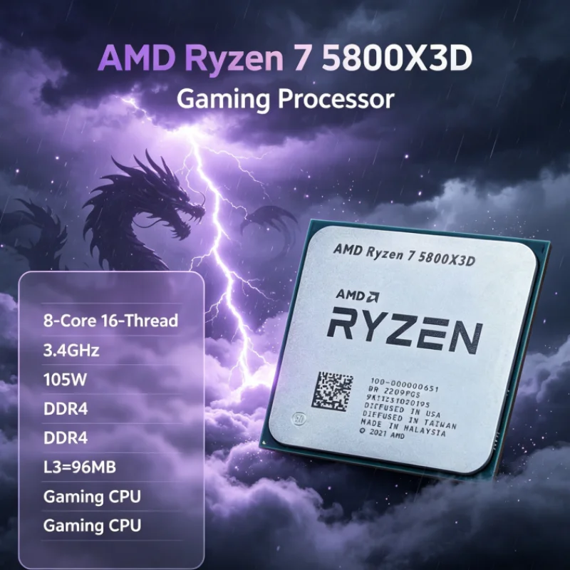 Processore AMD R7 5800X3D 96 M - Amd Cpu Ryzen 7 recensione e prezzo